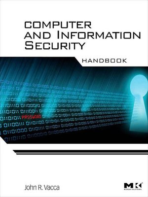cover image of Computer and Information Security Handbook